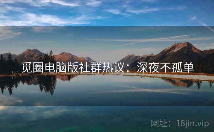 觅圈电脑版社群热议：深夜不孤单