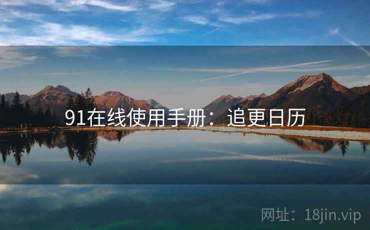 91在线使用手册：追更日历