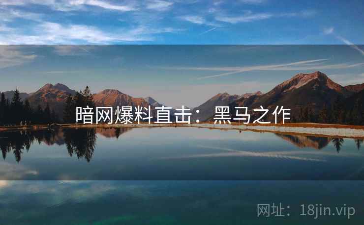 暗网爆料直击：黑马之作